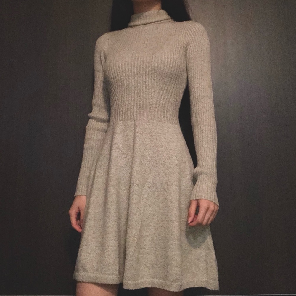 New Abercrombie & Fitch Knit Turtleneck Dress